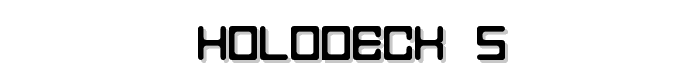 Holodeck 5 font